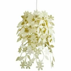 MINISUN Floral Chandelier Ceiling Pendant Light Shade - Cream