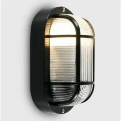 MINISUN Outdoor Garden Security Bulkhead Wall Light IP44 Rated - Black -MINISUN Shop 8745725 2