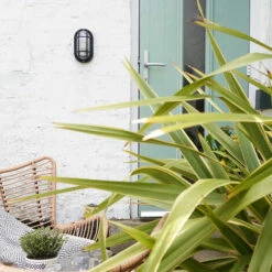 MINISUN Outdoor Garden Security Bulkhead Wall Light IP44 Rated - Black -MINISUN Shop 8745725 3