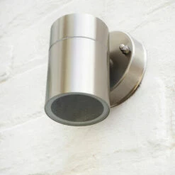 MINISUN Modern Stainless Steel Outdoor Down Wall Light - IP44 Rated + GU10 LED Bulb - Warm White -MINISUN Shop 8745749 3