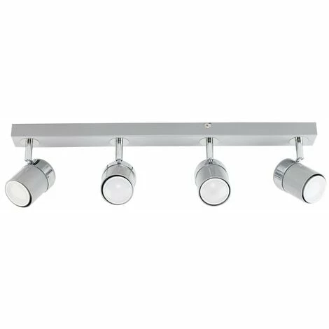 MINISUN Rosie Spotlight Bar 4 Way Ceiling Light Fitting - Grey - No Bulbs MINISUN Rosie Spotlight Bar 4 Way Ceiling Light Fitting - Grey - No Bulbs -MINISUN Shop 8745786 1