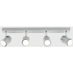MINISUN Rosie Spotlight Bar 4 Way Ceiling Light Fitting - Grey - No Bulbs 3 MINISUN Rosie Spotlight Bar 4 Way Ceiling Light Fitting - Grey - No Bulbs -MINISUN Shop 8745786 2
