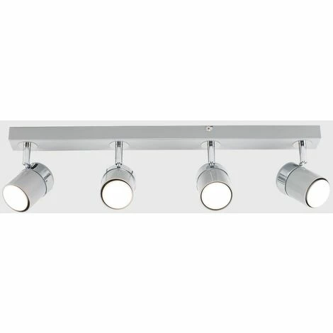 MINISUN Rosie Spotlight Bar 4 Way Ceiling Light Fitting - Grey - No Bulbs MINISUN Rosie Spotlight Bar 4 Way Ceiling Light Fitting - Grey - No Bulbs -MINISUN Shop 8745786 2