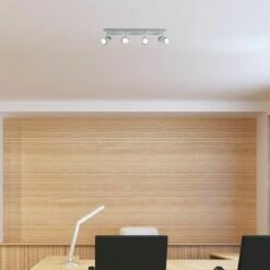 MINISUN Rosie Spotlight Bar 4 Way Ceiling Light Fitting - Grey - No Bulbs 4 MINISUN Rosie Spotlight Bar 4 Way Ceiling Light Fitting - Grey - No Bulbs -MINISUN Shop 8745786 3