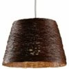 MINISUN Wicker Rattan Tapered Ceiling Pendant Light Shade - Brown 2 MINISUN Wicker Rattan Tapered Ceiling Pendant Light Shade - Brown -MINISUN Shop 8745909 1