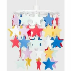 MINISUN Children'S Bedroom / Multi Coloured Stars Ceiling Pendant Light Shade -MINISUN Shop 8745952 2