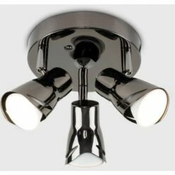 MINISUN Modern Adjustable 3 Way Ceiling Spotlight + Cool White LED GU10 Bulbs - Black -MINISUN Shop 8745993 2