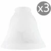 MINISUN X3 Frosted White Marble Effect Bell Ceiling Light Lampshades 1 MINISUN X3 Frosted White Marble Effect Bell Ceiling Light Lampshades -MINISUN Shop 8746103 1