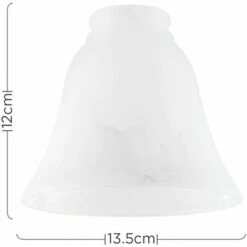 MINISUN X3 Frosted White Marble Effect Bell Ceiling Light Lampshades -MINISUN Shop 8746103 4