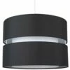 MINISUN 2 Tier Ceiling Pendant Light Shade - Black & White - No Bulb -MINISUN Shop 8746232 1