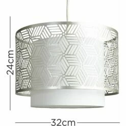 MINISUN Geometric Light Shade Ceiling Pendant Shade Mesh Indoor Lamp - No Bulb -MINISUN Shop 8746263 4