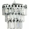 MINISUN 3 Tier Ceiling Pendant Light Shade With Acrylic Jewel Droplets - Black 2 MINISUN 3 Tier Ceiling Pendant Light Shade With Acrylic Jewel Droplets - Black -MINISUN Shop 8746337 1