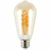 MINISUN Vintage LED 4W ES E27 Amber Helix Filament Light Bulb - Single 2 MINISUN Vintage LED 4W ES E27 Amber Helix Filament Light Bulb - Single -MINISUN Shop 8746338 1