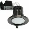 MINISUN 30 X Fire Rated Recessed GU10 Ceiling Spotlights - Black Chrome -MINISUN Shop 8746370 1