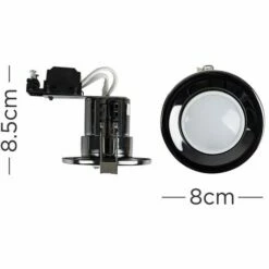 MINISUN 30 X Fire Rated Recessed GU10 Ceiling Spotlights - Black Chrome -MINISUN Shop 8746370 4