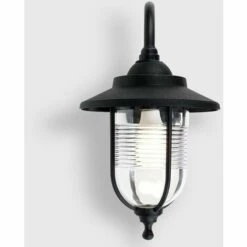 MINISUN Outdoor Black Swan Neck Wall Light Lantern - IP44 + 6W LED Es E27 Bulb 4 MINISUN Outdoor Black Swan Neck Wall Light Lantern - IP44 + 6W LED Es E27 Bulb -MINISUN Shop 8746402 3