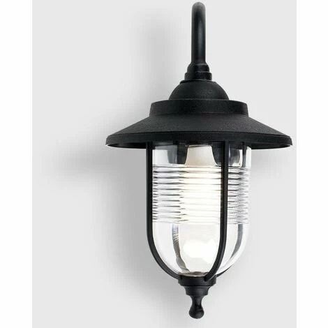 MINISUN Outdoor Black Swan Neck Wall Light Lantern - IP44 + 6W LED Es E27 Bulb MINISUN Outdoor Black Swan Neck Wall Light Lantern - IP44 + 6W LED Es E27 Bulb -MINISUN Shop 8746402 3