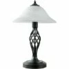 MINISUN Traditional Table Lamps Barley Twist Bedside Lights With Glass Shade - Black -MINISUN Shop 8746463 1