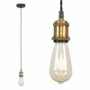 MINISUN Industrial Antique Brass Suspended Ceiling Pendant Light Fitting -MINISUN Shop 8746566 1