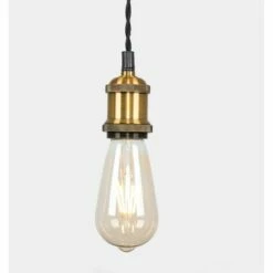 MINISUN Industrial Antique Brass Suspended Ceiling Pendant Light Fitting -MINISUN Shop 8746566 3