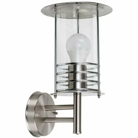 MINISUN IP44 Rated Stainless Steel Metal Fisherman'S Lantern Cage Outdoor Wall Light - Silver MINISUN IP44 Rated Stainless Steel Metal Fisherman'S Lantern Cage Outdoor Wall Light - Silver -MINISUN Shop 8746622 1