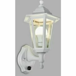MINISUN IP44 Outdoor Security Dusk To Dawn Wall Light With 6W Warm White LED GLS Bulb - White 3 MINISUN IP44 Outdoor Security Dusk To Dawn Wall Light With 6W Warm White LED GLS Bulb - White -MINISUN Shop 8746808 2