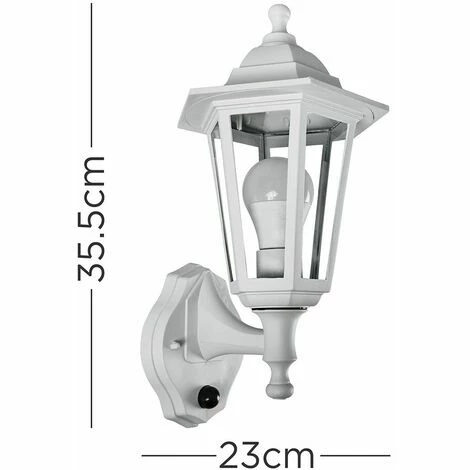 MINISUN IP44 Outdoor Security Dusk To Dawn Wall Light With 6W Warm White LED GLS Bulb - White MINISUN IP44 Outdoor Security Dusk To Dawn Wall Light With 6W Warm White LED GLS Bulb - White -MINISUN Shop 8746808 4