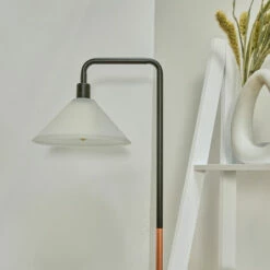 MINISUN Black & Copper & White Marble Floor Lamp 4W LED Filament Bulb - Frosted -MINISUN Shop 8746823 3