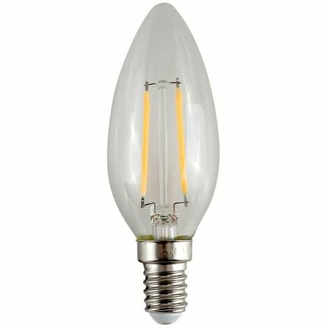 MINISUN 2W SES E14 LED Filament Candle Bulb 2700K Warm White - Single MINISUN 2W SES E14 LED Filament Candle Bulb 2700K Warm White - Single -MINISUN Shop 8746827 1