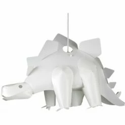 MINISUN Children'S Bedroom White Stegosaurus Dinosaur Jurassic Pendant Shade - No Bulb