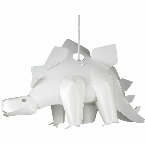 MINISUN Children'S Bedroom White Stegosaurus Dinosaur Jurassic Pendant Shade - No Bulb MINISUN Children'S Bedroom White Stegosaurus Dinosaur Jurassic Pendant Shade - No Bulb -MINISUN Shop 8746951 1