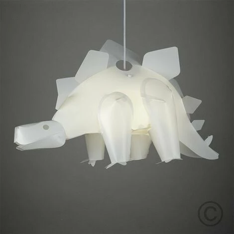 MINISUN Children'S Bedroom White Stegosaurus Dinosaur Jurassic Pendant Shade - No Bulb MINISUN Children'S Bedroom White Stegosaurus Dinosaur Jurassic Pendant Shade - No Bulb -MINISUN Shop 8746951 2