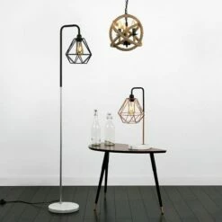 MINISUN Talisman Table Lamp With White Solid Marble Base - Copper 3 MINISUN Talisman Table Lamp With White Solid Marble Base - Copper -MINISUN Shop 8747119 2