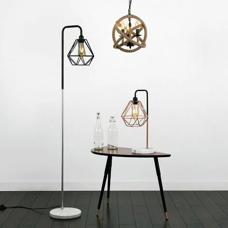 MINISUN Talisman Table Lamp With White Solid Marble Base - Copper MINISUN Talisman Table Lamp With White Solid Marble Base - Copper -MINISUN Shop 8747119 2