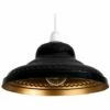 MINISUN Retro Ceiling Pendant Lampshade Gloss Black With Gold Interior -MINISUN Shop 8747143 1