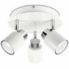 MINISUN 3 Way Round Plate Bathroom Ceiling Spotlight - IP44 Rated - White 1 MINISUN 3 Way Round Plate Bathroom Ceiling Spotlight - IP44 Rated - White -MINISUN Shop 8747146 1