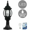 MINISUN Black Outdoor Garden Lantern Lamp Post Light IP44 + 6W LED Es E27 Bulb 2 MINISUN Black Outdoor Garden Lantern Lamp Post Light IP44 + 6W LED Es E27 Bulb -MINISUN Shop 8747315 1