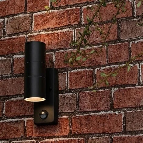 MINISUN Black Up / Down Outdoor IP44 Rated Wall Light With PIR Motion Sensor - No Bulbs MINISUN Black Up / Down Outdoor IP44 Rated Wall Light With PIR Motion Sensor - No Bulbs -MINISUN Shop 8747487 3