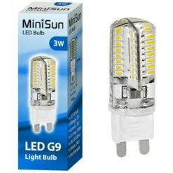 MINISUN 3W Dimmable 3000K LED G9 Bulb 180 Lumens - Single