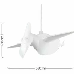MINISUN Childrens Pterodactyl White Shade - No Bulb -MINISUN Shop 8747531 4