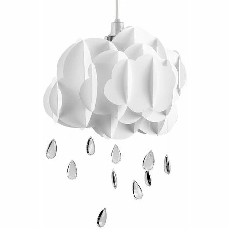 MINISUN Childrens Bedroom Rain Cloud Ceiling Pendant Light Shade - No Bulb MINISUN Childrens Bedroom Rain Cloud Ceiling Pendant Light Shade - No Bulb -MINISUN Shop 8747606 1