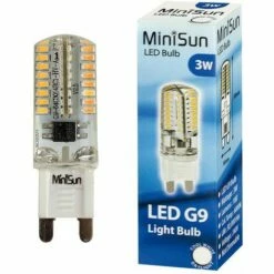 MINISUN 3W Dimmable 6000K LED G9 Bulb 180 Lumens - Single