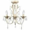 MINISUN 3 Way Chandelier With Acrylic Jewel Beads - Distressed Gold - No Bulb -MINISUN Shop 8747860 1