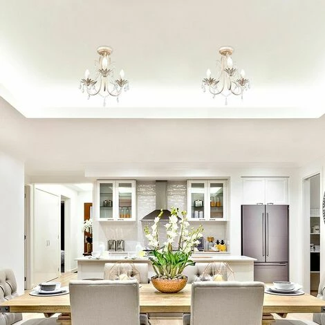 MINISUN 3 Way Chandelier with Acrylic Jewel Beads - Distressed Gold - No Bulb MINISUN 3 Way Chandelier With Acrylic Jewel Beads - Distressed Gold - No Bulb -MINISUN Shop 8747860 3