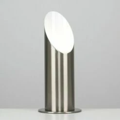 MINISUN 2 X Brushed Chrome Table / Floor Standing Uplighter Wall Lamps + LED GU10 Light Bulbs - Warm White -MINISUN Shop 8747927 2