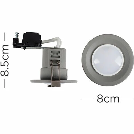 MINISUN Fire Rated GU10 Recessed Ceiling Downlight Spotlight - Cement - No Bulb MINISUN Fire Rated GU10 Recessed Ceiling Downlight Spotlight - Cement - No Bulb -MINISUN Shop 8747946 4