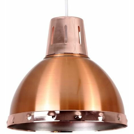 MINISUN Metal Domed Ceiling Pendant Light Shade - Matt Copper MINISUN Metal Domed Ceiling Pendant Light Shade - Matt Copper -MINISUN Shop 8747955 1
