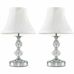 MINISUN Touch Table Lamp Light Chrome Brass Traditional Living Room Light