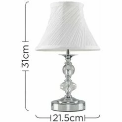 MINISUN Touch Table Lamp Light Chrome Brass Traditional Living Room Light -MINISUN Shop 8747978 4