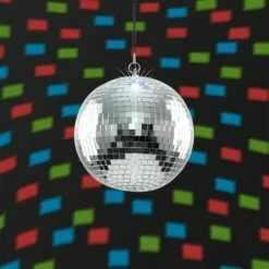 MINISUN Novelty Rotating Motorised Battery Operated Multi Coloured Disco Mirror Ball Ceiling Light -MINISUN Shop 8748072 3